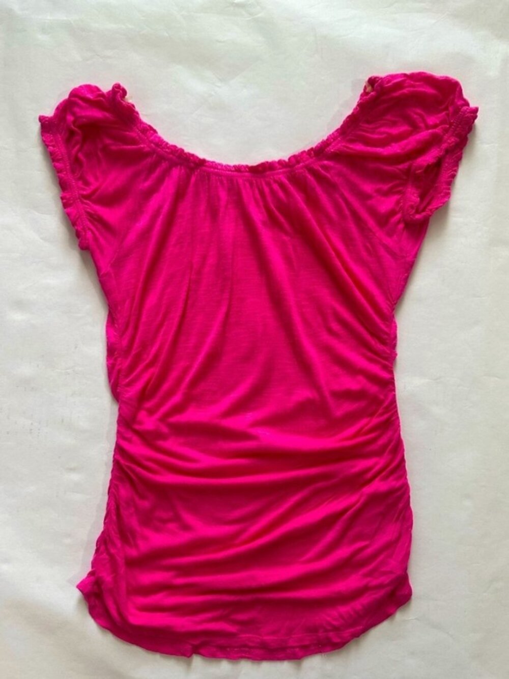 Women's Pink Ruffled Top